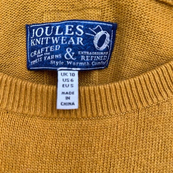 Joules Mustard Sweater with Dachshund Motif - Picture 2 of 4